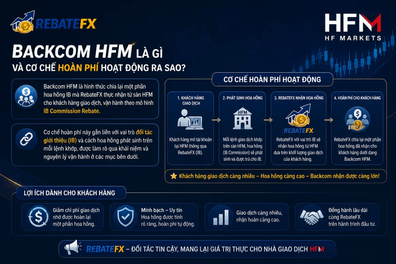 Backcom HFM là gì và cơ chế hoàn phí hoạt động Backcom HFM là gì và cơ chế hoàn phí hoạt động
