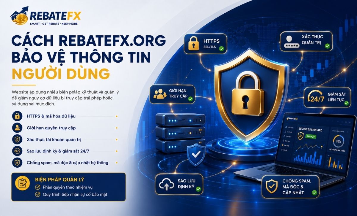 Cách RebateFX.org Bảo Vệ Thông Tin Người Dùng