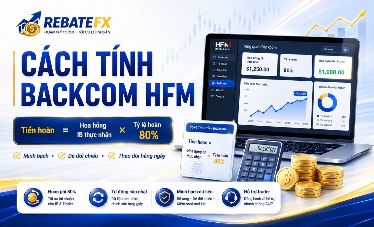 Cách Tính Backcom HFM Chính Xác Cho Trader Việt Nam
