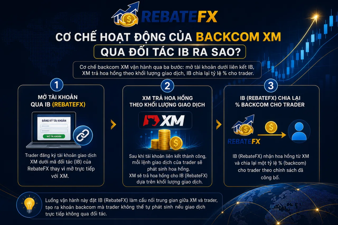 Cơ Chế Hoạt Động Của Backcom XM Qua Đối Tác IB