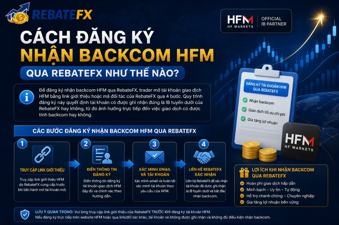 Đăng Ký Nhận Backcom HFM Qua RebateFX Đăng Ký Nhận Backcom HFM Qua RebateFX