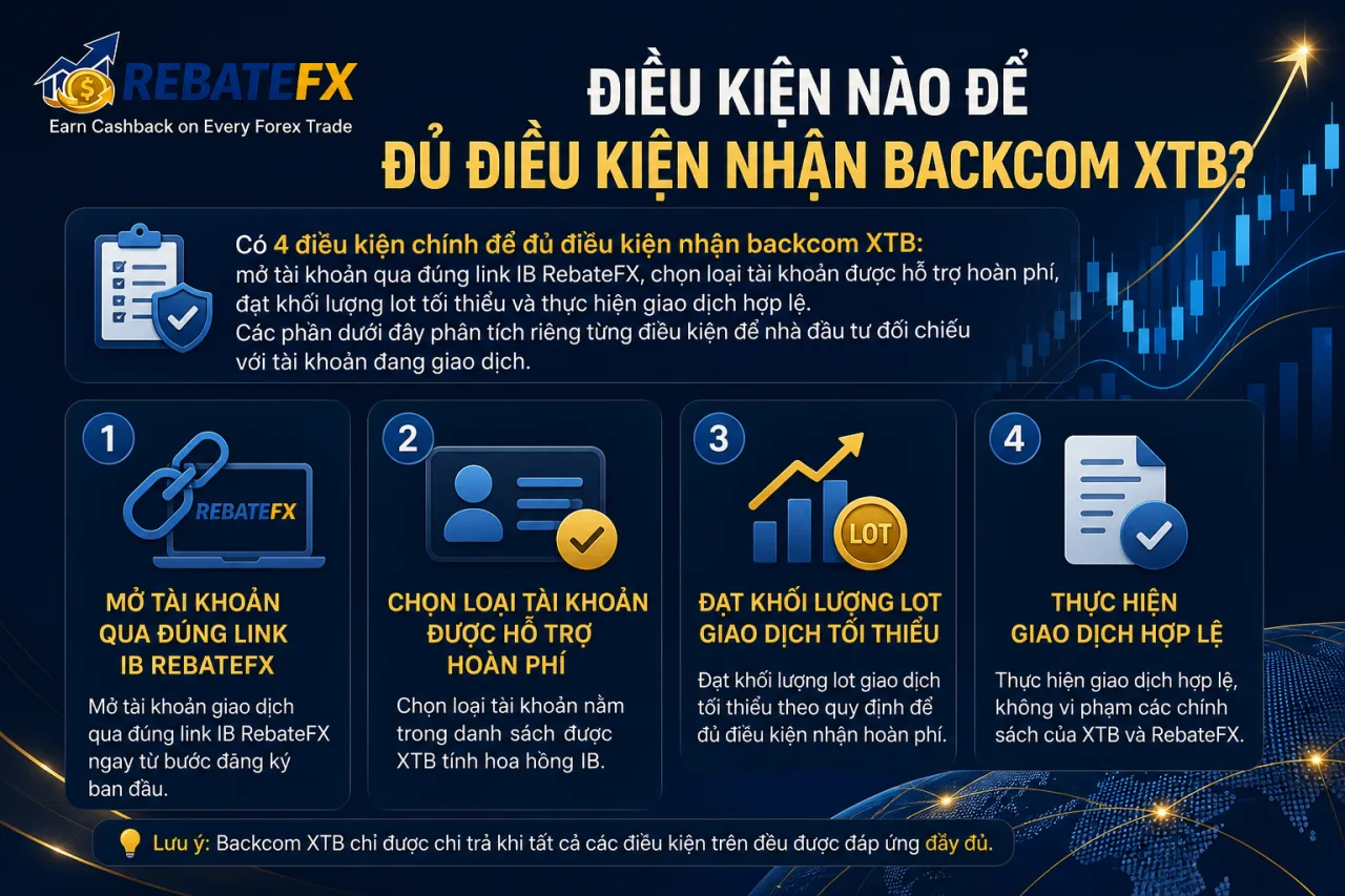 Điều Kiện Nào Để Đủ Điều Kiện Nhận Backcom XTB Điều Kiện Nào Để Đủ Điều Kiện Nhận Backcom XTB
