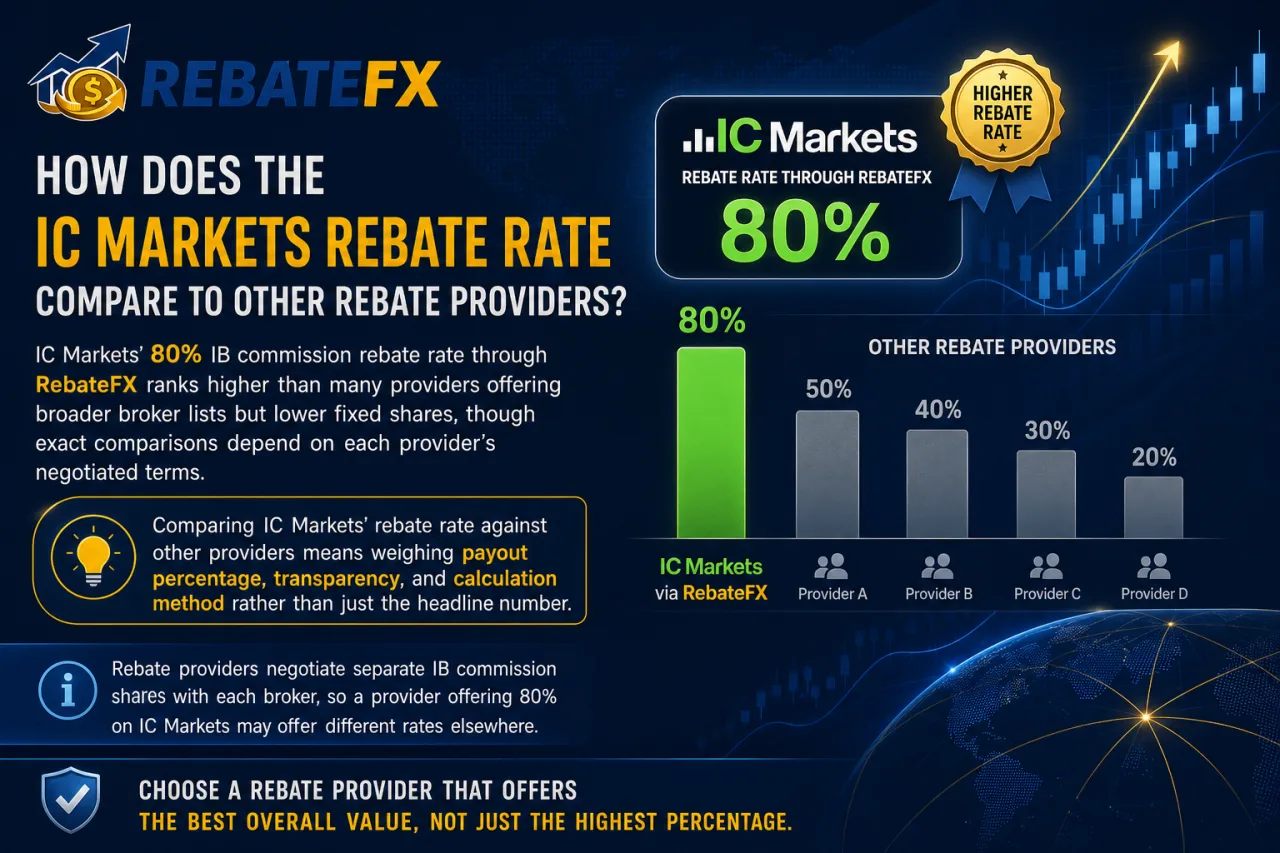 How Does the IC Markets Rebate Rate Compare to Other Rebate Providers
