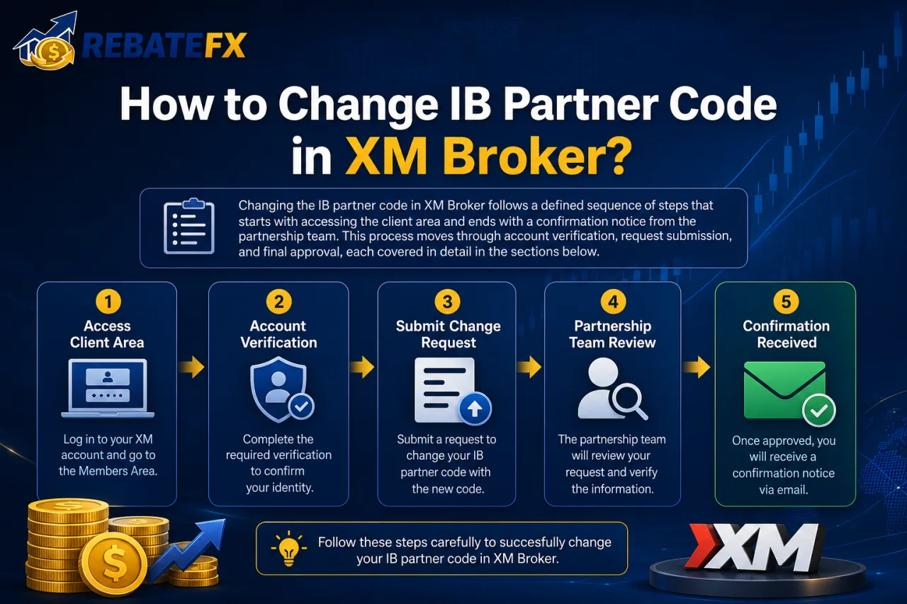 How to Change IB Partner Code in XM Broker How to Change IB Partner Code in XM Broker