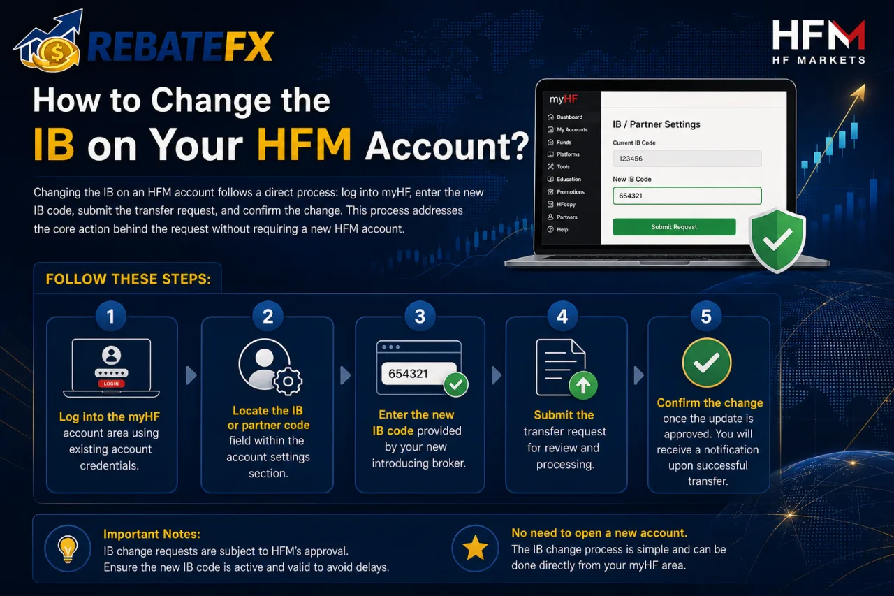 How to Change the IB on Your HFM Account How to Change the IB on Your HFM Account