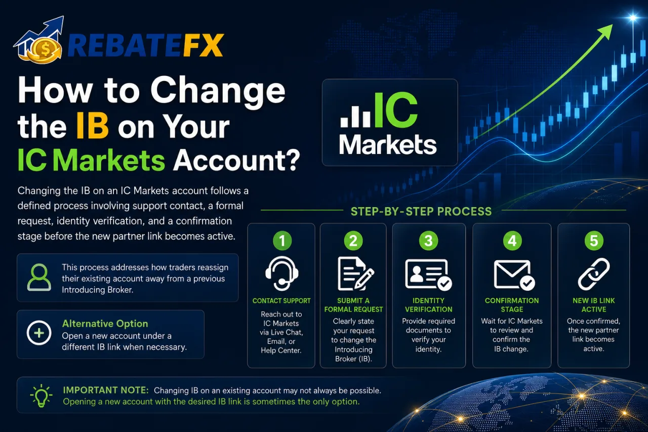 How to Change the IB on Your IC Markets Account How to Change the IB on Your IC Markets Account