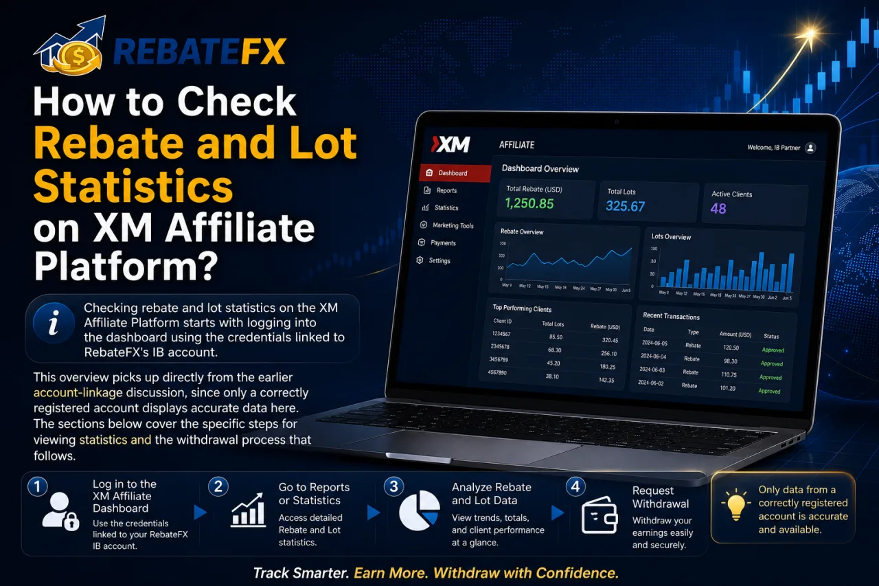 How to Check Rebate and Lot Statistics on XM Affiliate Platform