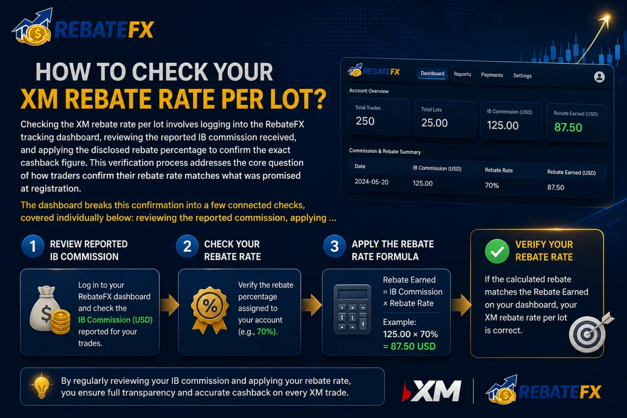 How to Check Your XM Rebate Rate Per Lot