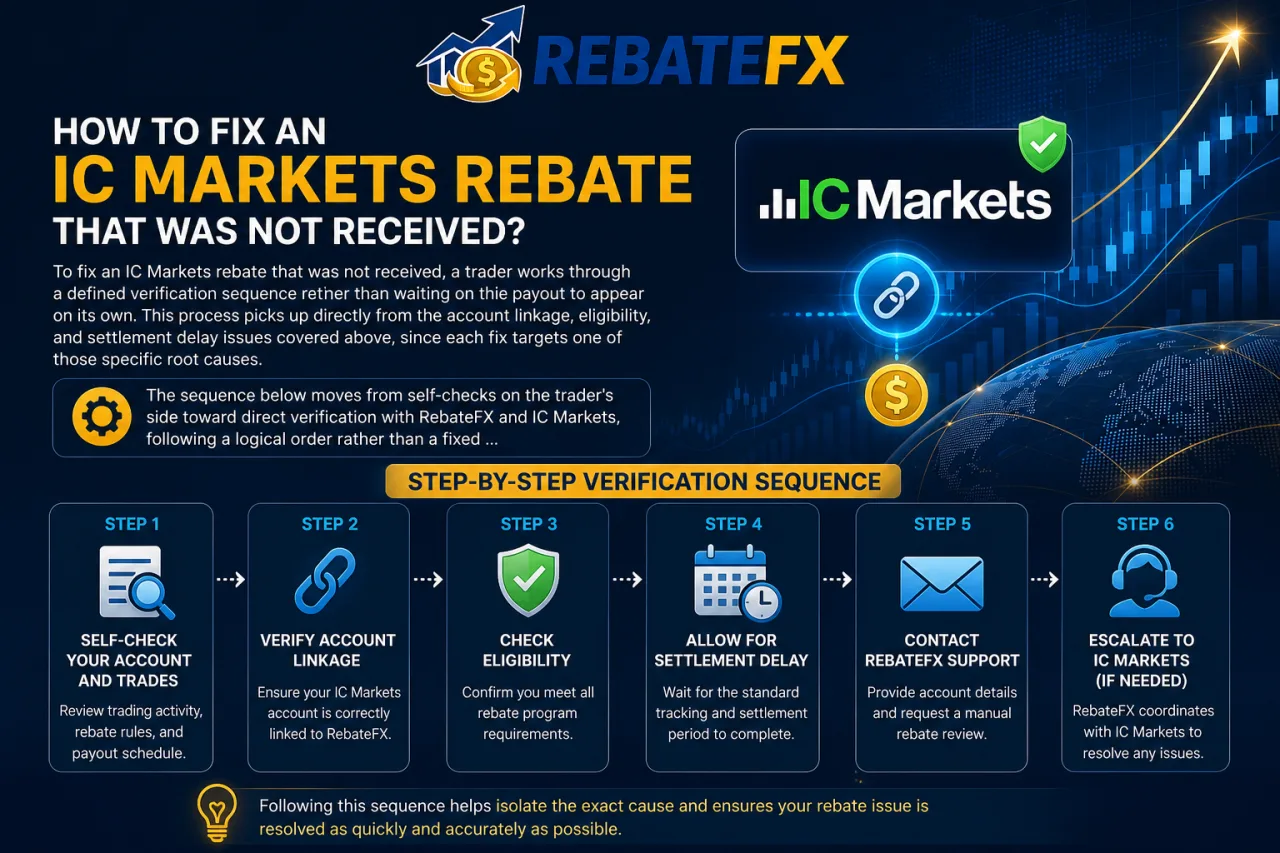 How to Fix an IC Markets Rebate That Was Not Received