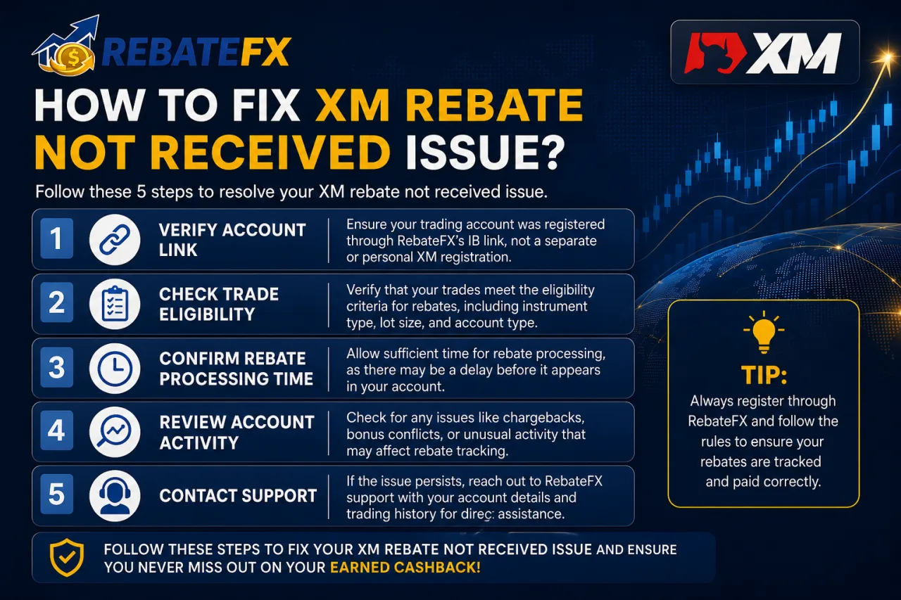 How to Fix XM Rebate Not Received Issue
