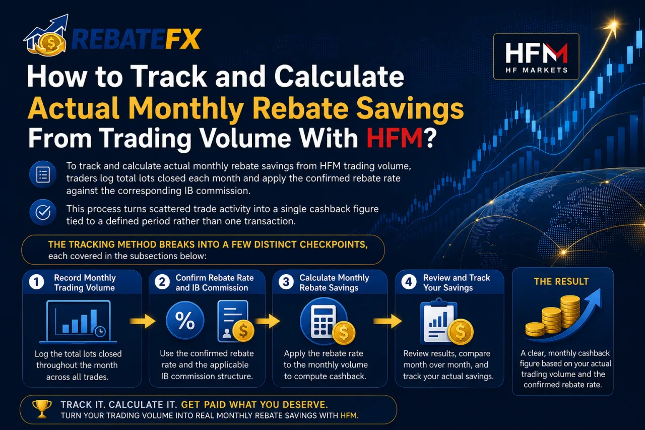 How to Track and Calculate Actual Monthly Rebate Savings From Trading Volume With HFM