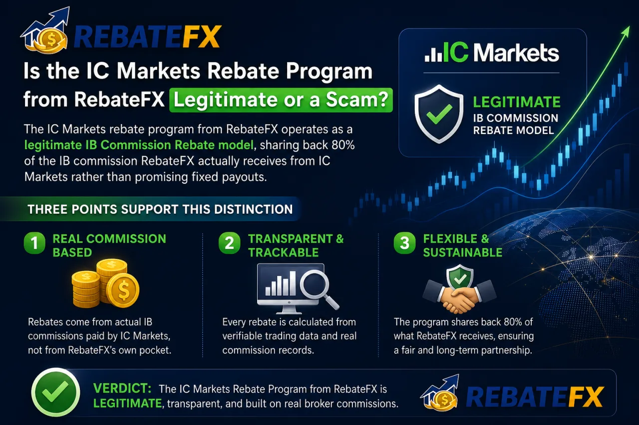 Is the IC Markets Rebate Program from RebateFX Legitimate or a Scam