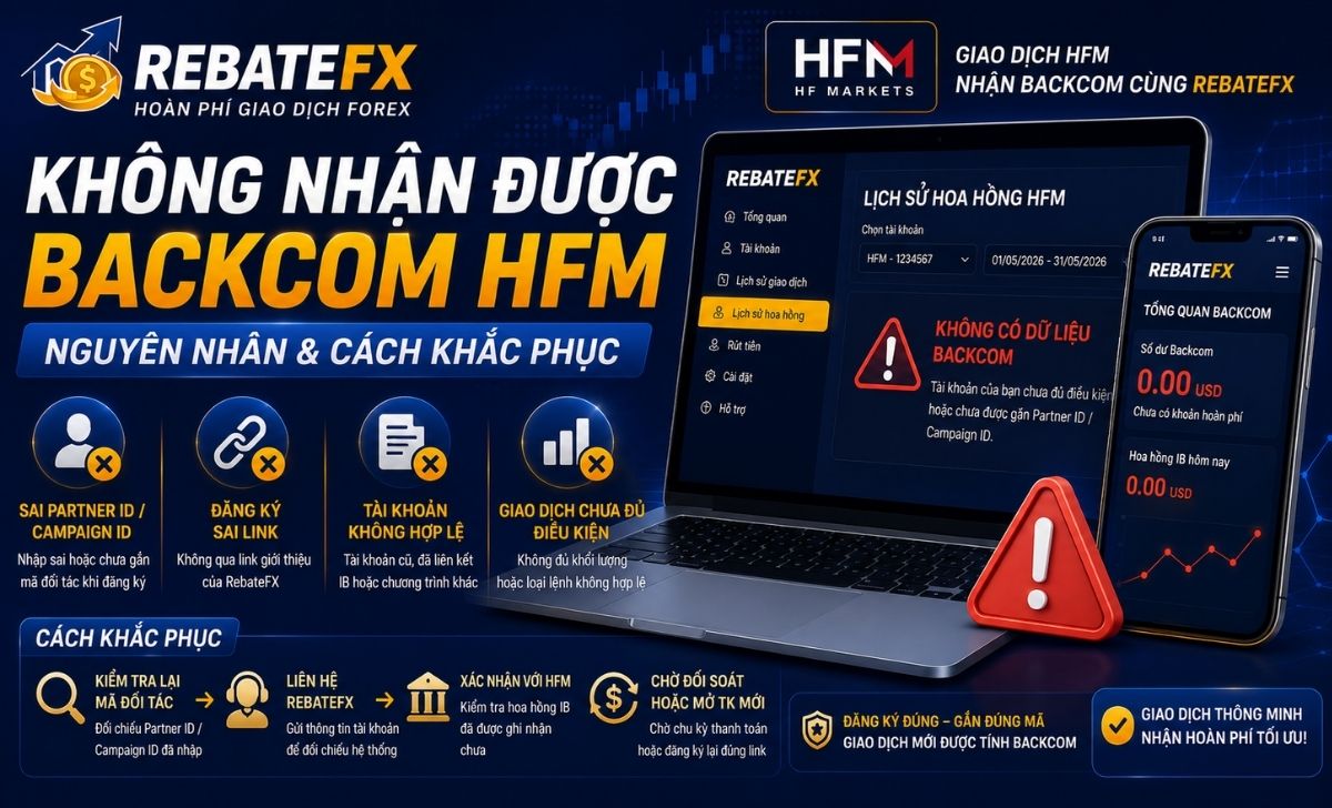 Không Nhận Được Backcom HFM
