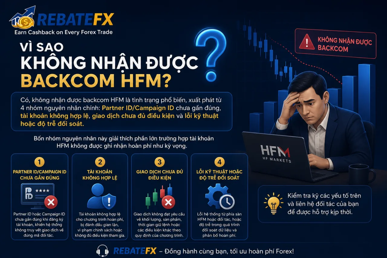 Không Nhận Được Backcom HFM Không Nhận Được Backcom HFM