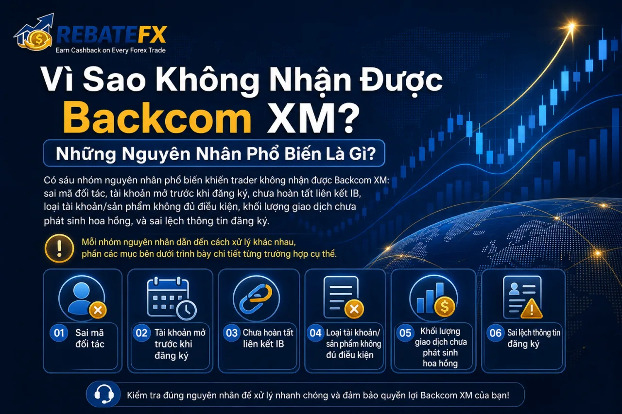 Không Nhận Được Backcom XM? Những Nguyên Nhân Phổ Biến