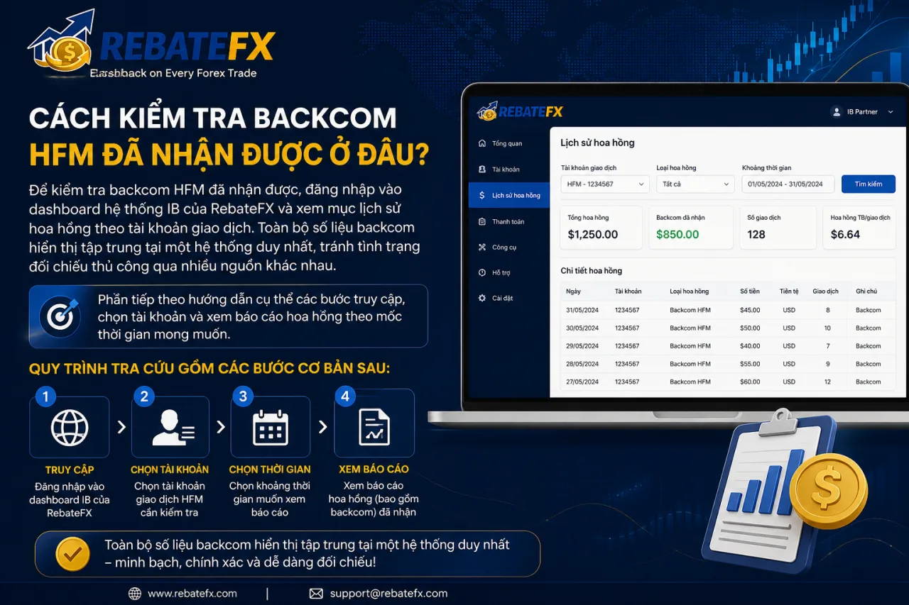 Kiểm tra backcom HFM đã nhận được ở đâu