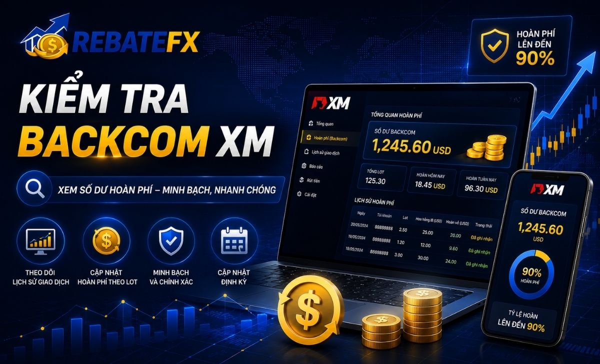 Kiểm Tra Backcom XM: Xem Số Dư Hoàn Phí Cho Trader