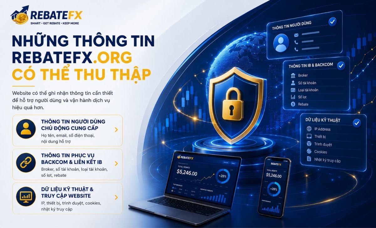 Những Thông Tin RebateFX.org Có Thể Thu Thập
