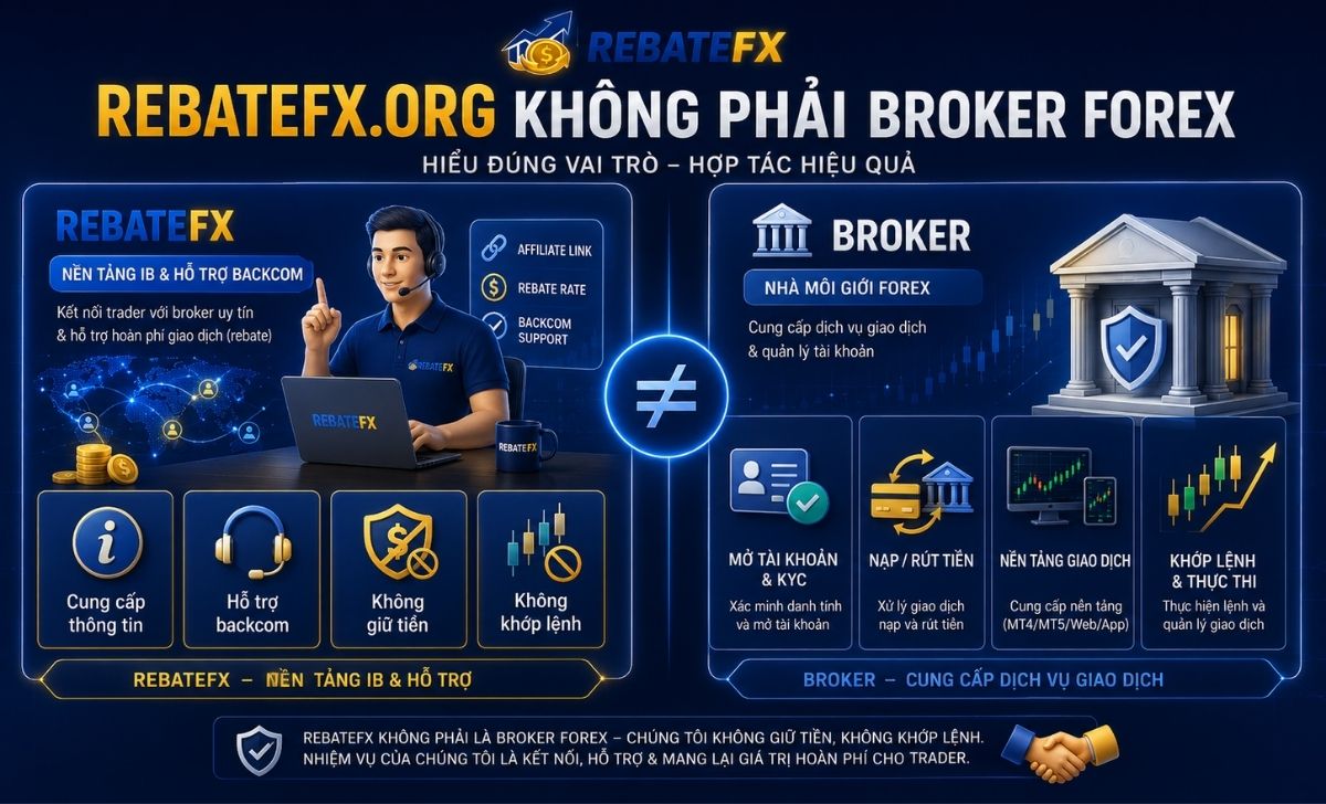 RebateFX.org Không Phải Broker Forex
