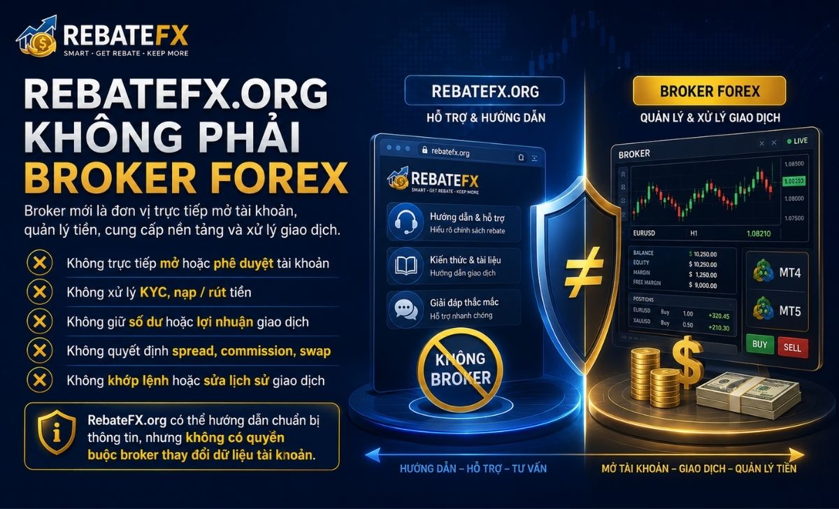 RebateFX.org Không Phải Broker Forex
