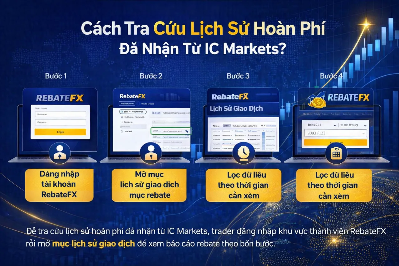 Tra Cứu Lịch Sử Hoàn Phí Đã Nhận Từ IC Markets