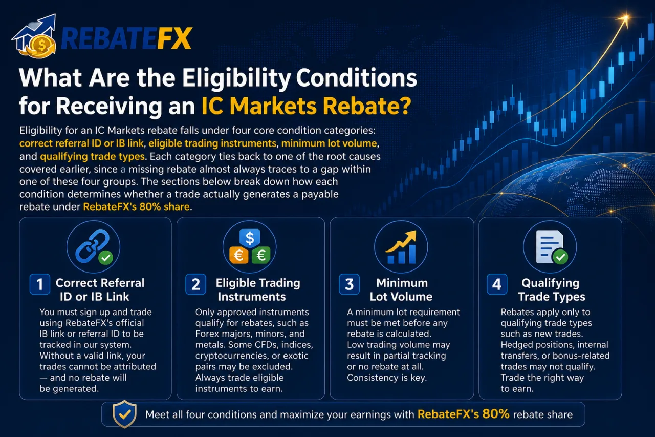 What Are the Eligibility Conditions for Receiving an IC Markets Rebate