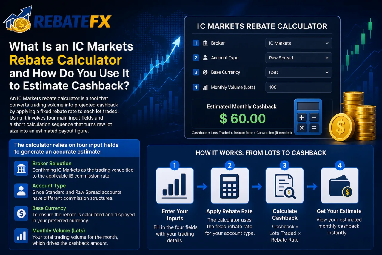 What Is an IC Markets Rebate Calculator and How Do You Use It to Estimate Cashback