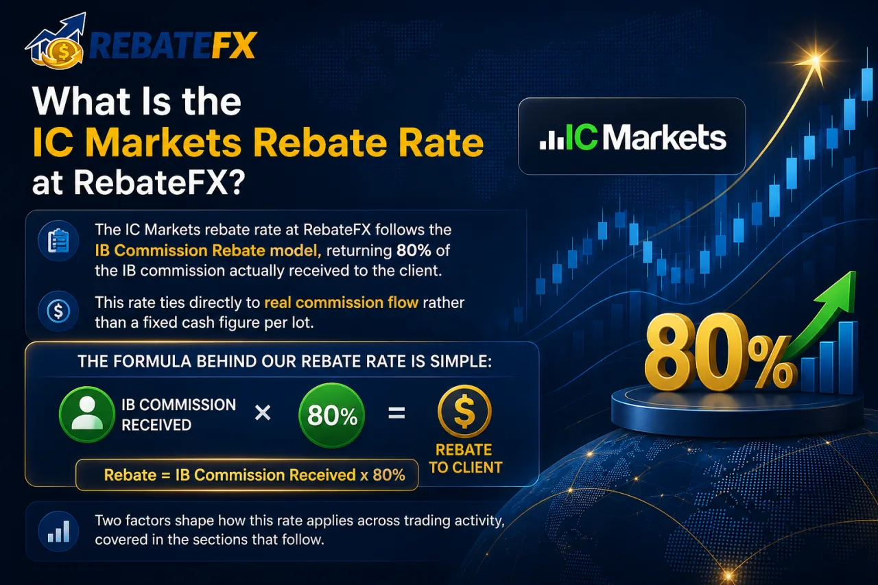 What Is the IC Markets Rebate Rate at RebateFX What Is the IC Markets Rebate Rate at RebateFX