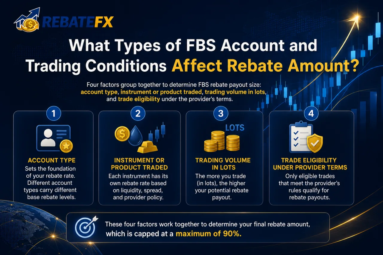 What Types of FBS Account and Trading Conditions Affect Rebate Amount What Types of FBS Account and Trading Conditions Affect Rebate Amount
