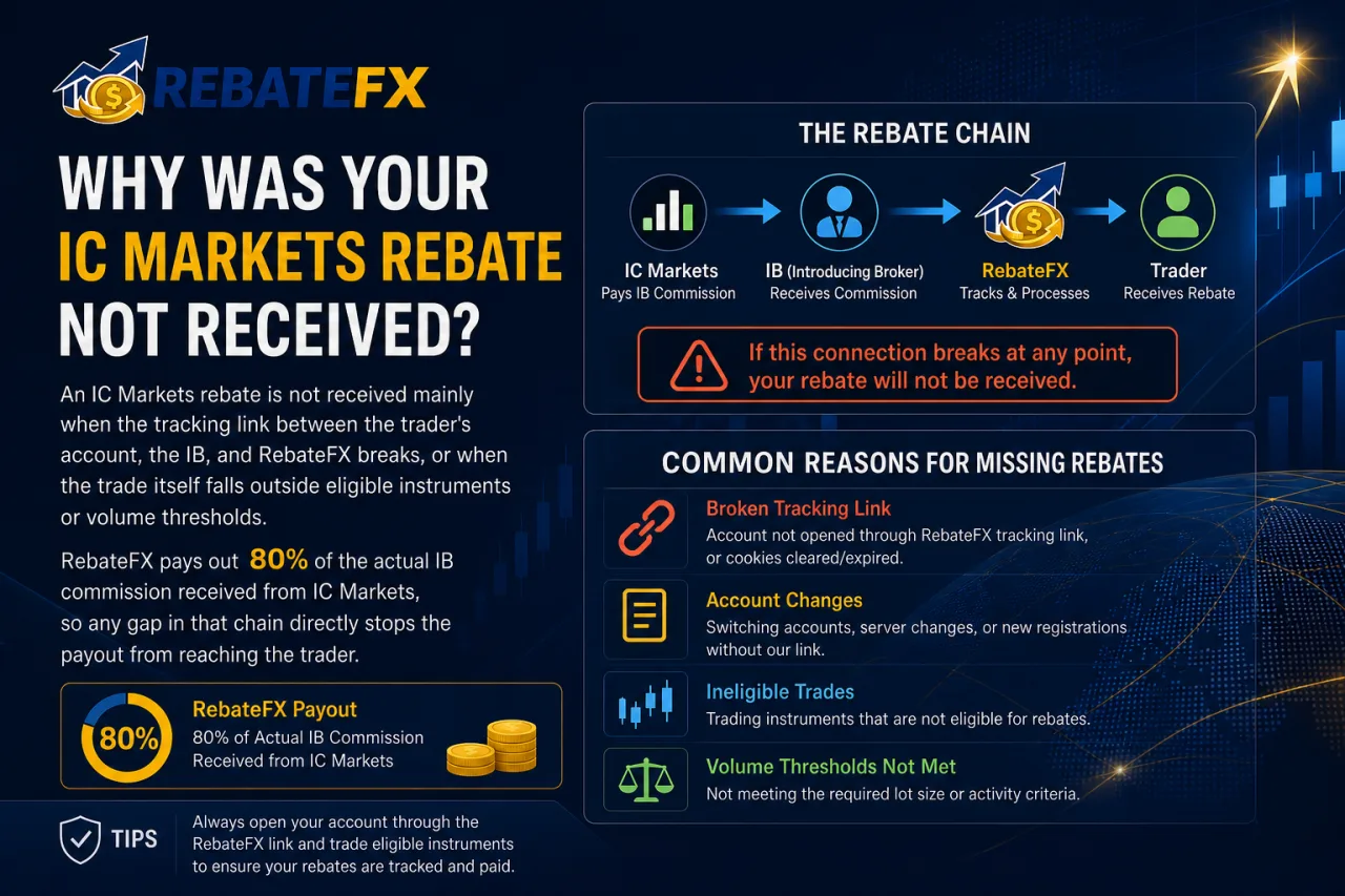 Why Was Your IC Markets Rebate Not Received