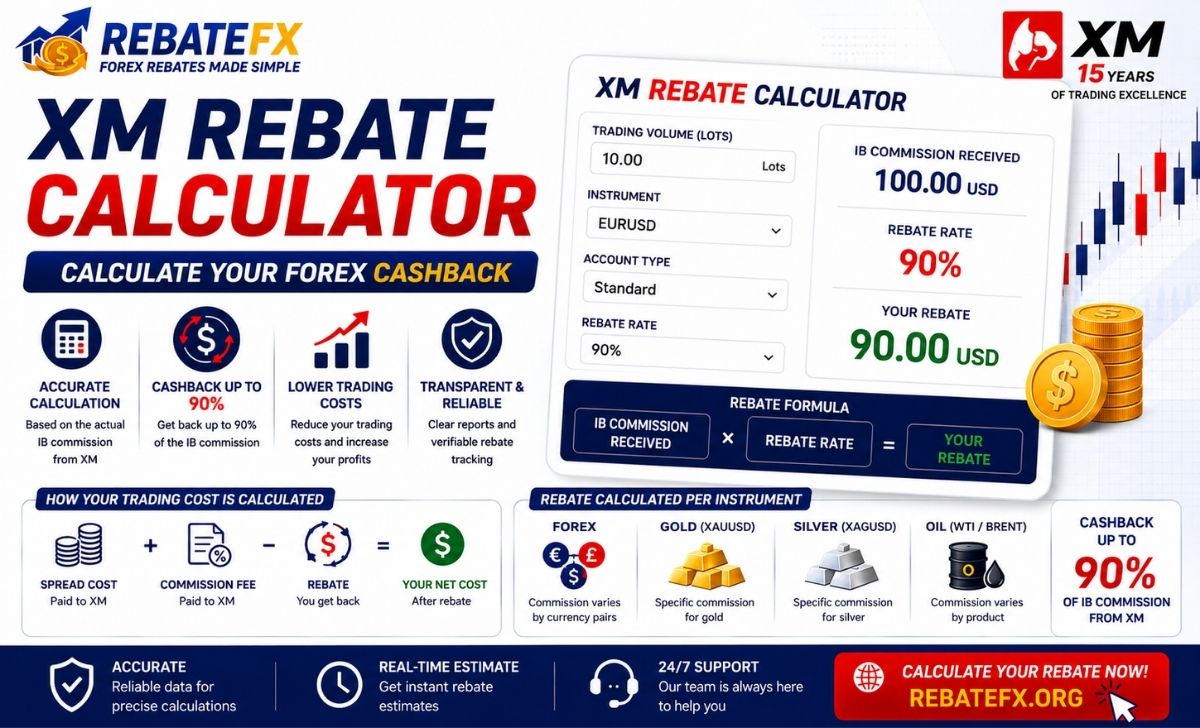 XM Rebate Calculator: Calculate Your Forex Cashback
