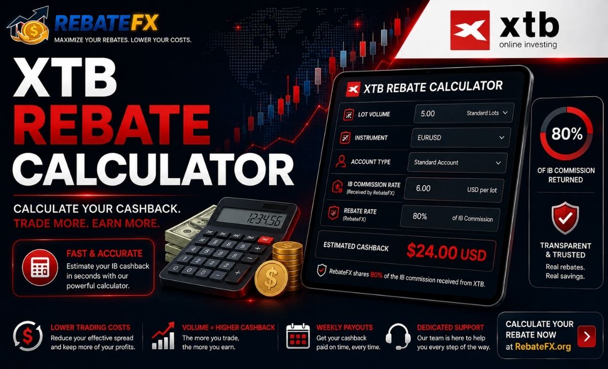 XTB Rebate Calculator: Calculate Your IB Cashback Fast