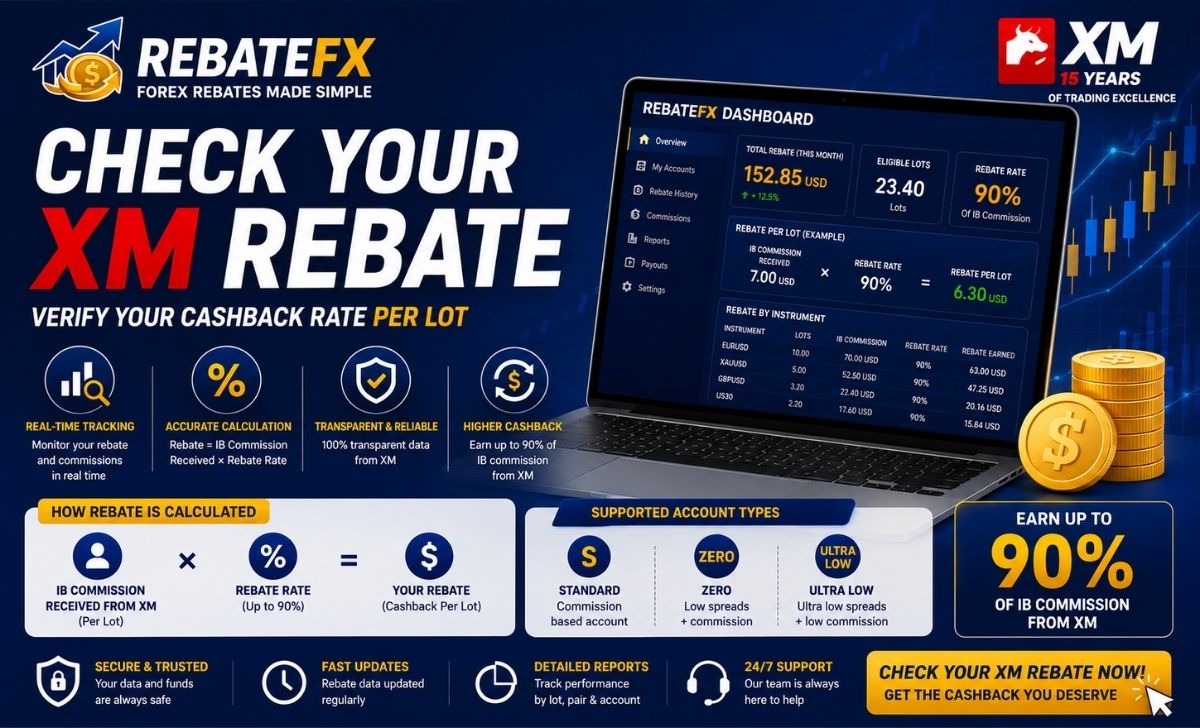 Check XM Rebate: Verify Your Cashback Rate Per Lot