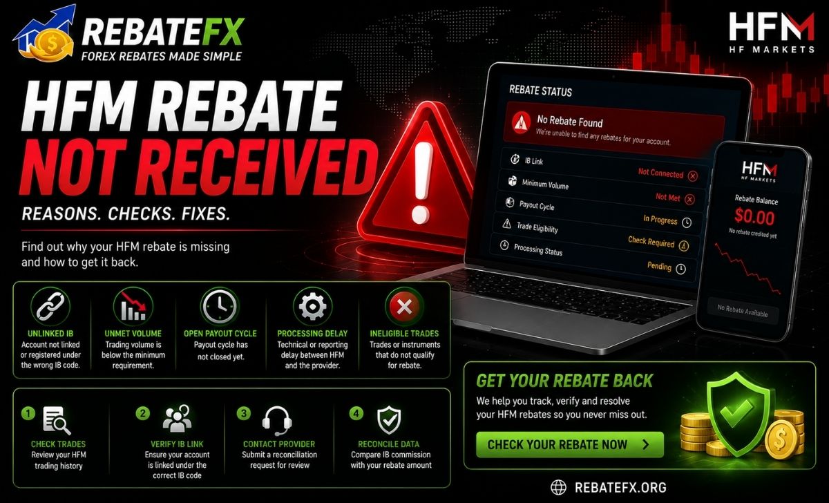 HFM Rebate Not Received: Reasons & Fixes for Traders