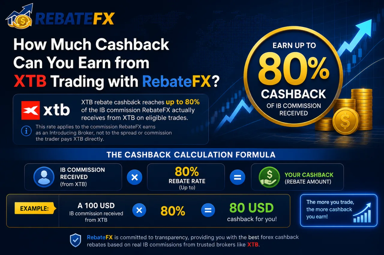 How Much Cashback Can You Earn from XTB Trading with RebateFX
