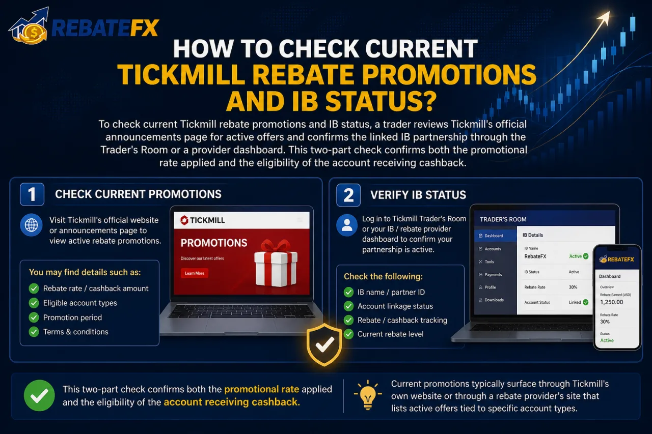 How to Check Current Tickmill Rebate Promotions and IB Status How to Check Current Tickmill Rebate Promotions and IB Status