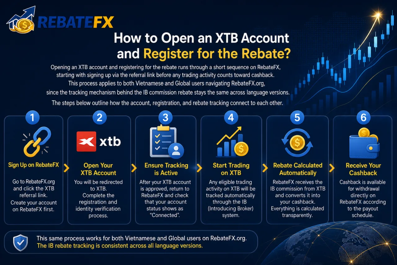 How to Open an XTB Account and Register for the Rebate