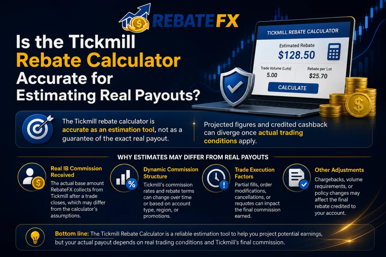 Is the Tickmill Rebate Calculator Accurate for Estimating Real Payouts