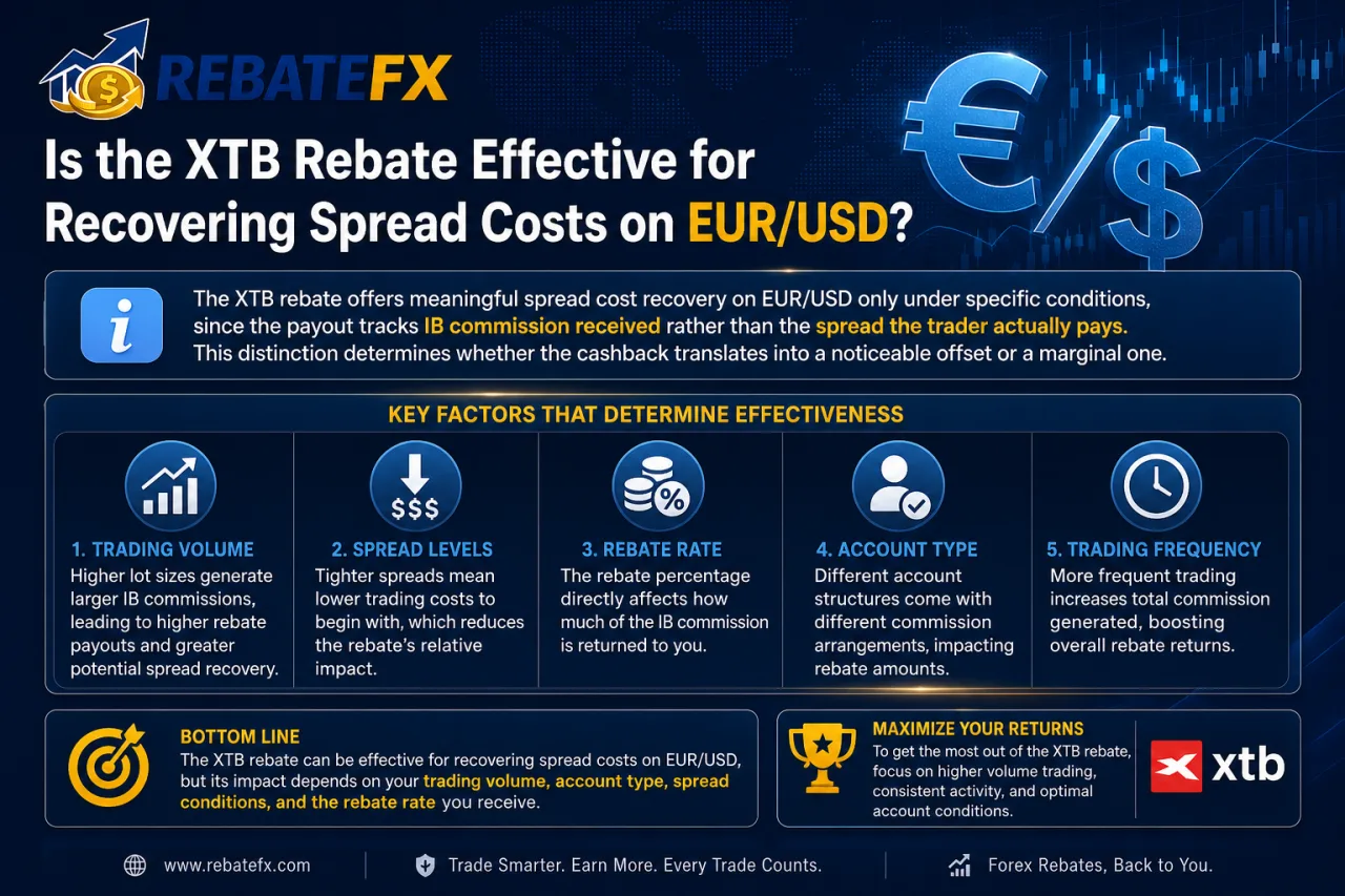 Is the XTB Rebate Effective for Recovering Spread Costs on EUR/USD
