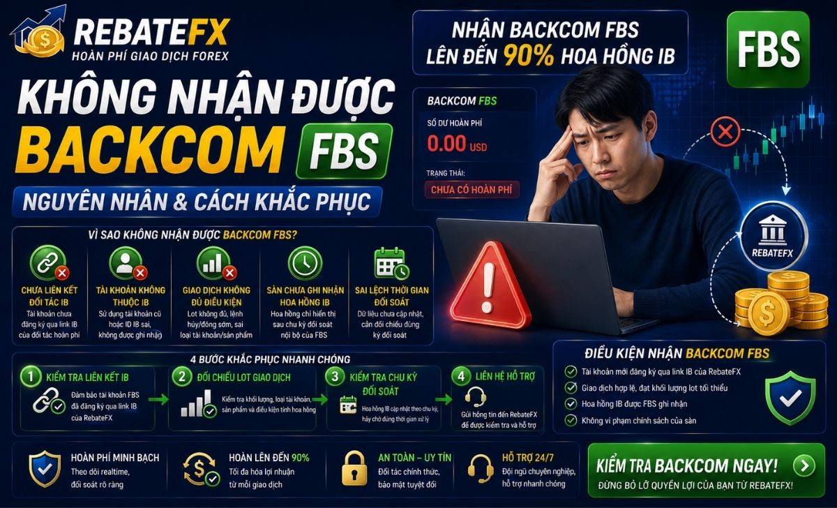Không Nhận Được Backcom FBS: Nguyên Nhân & Cách Khắc Phục