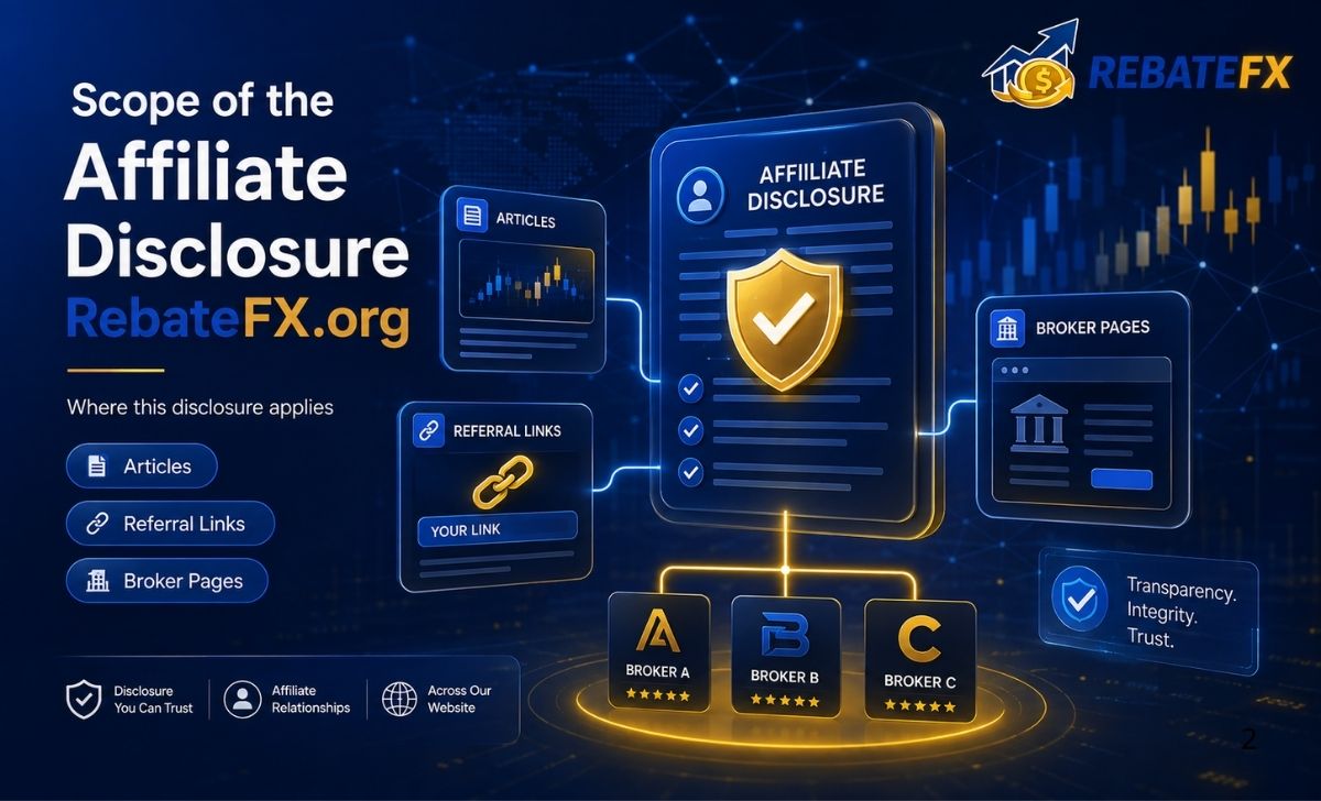 Scope of the Affiliate Disclosure RebateFX.org