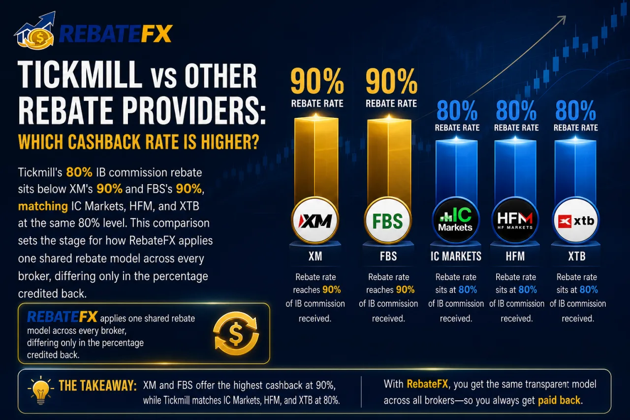 Tickmill vs Other Rebate Providers: Which Cashback Rate Is Higher