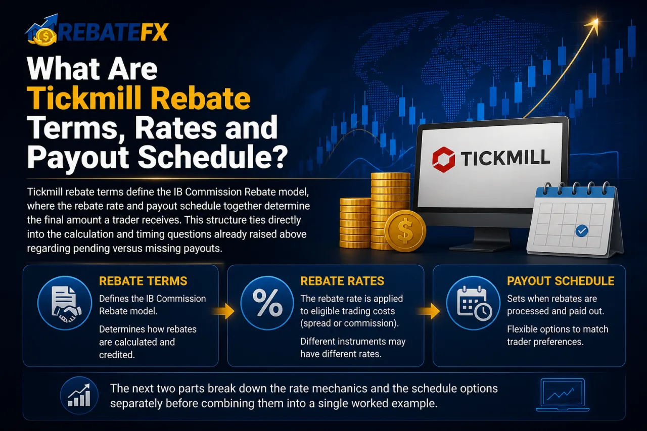 What Are Tickmill Rebate Terms, Rates and Payout Schedule What Are Tickmill Rebate Terms, Rates and Payout Schedule