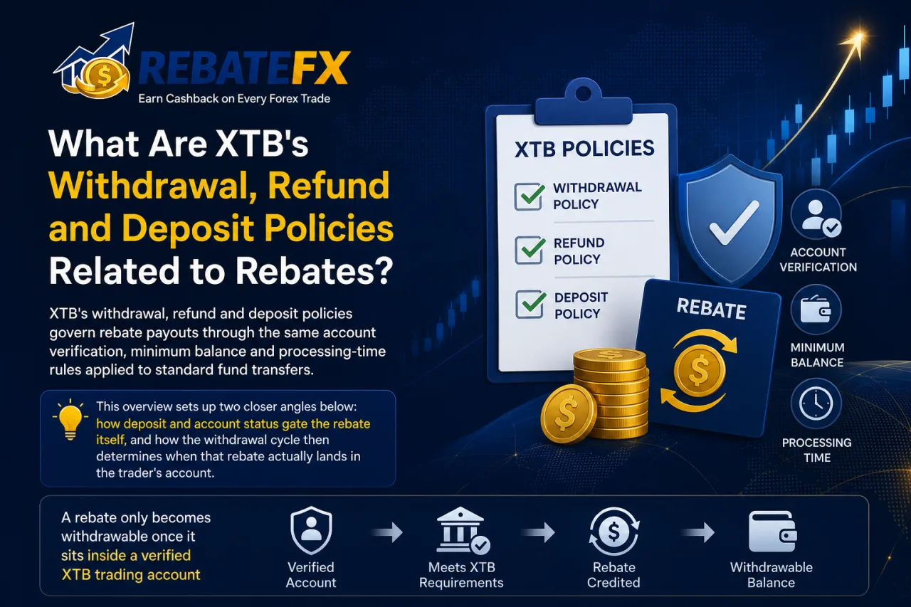 What Are XTB's Withdrawal, Refund and Deposit Policies Related to Rebates