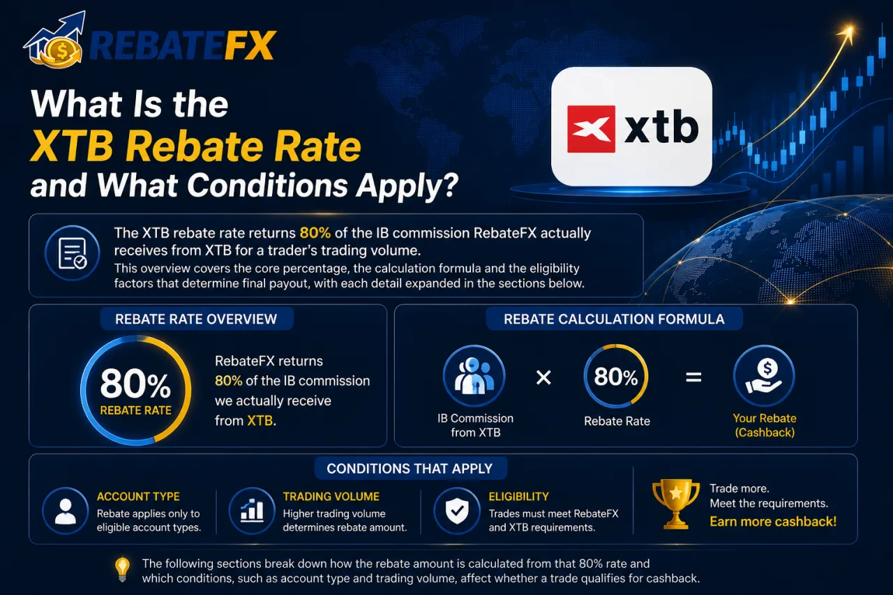 What Is the XTB Rebate Rate and What Conditions Apply