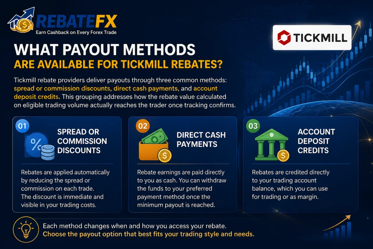 What Payout Methods Are Available for Tickmill Rebates