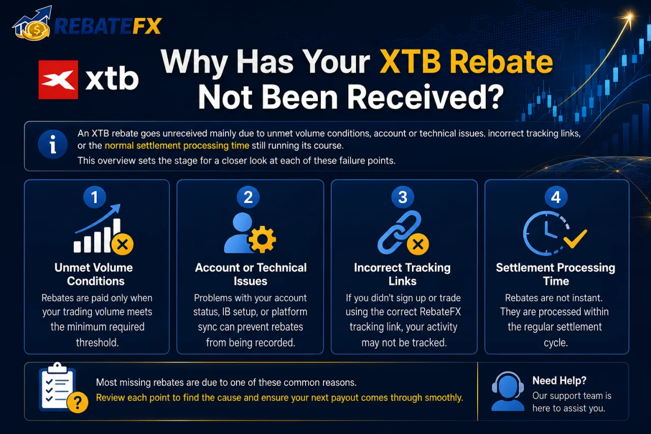 Why Has Your XTB Rebate Not Been Received