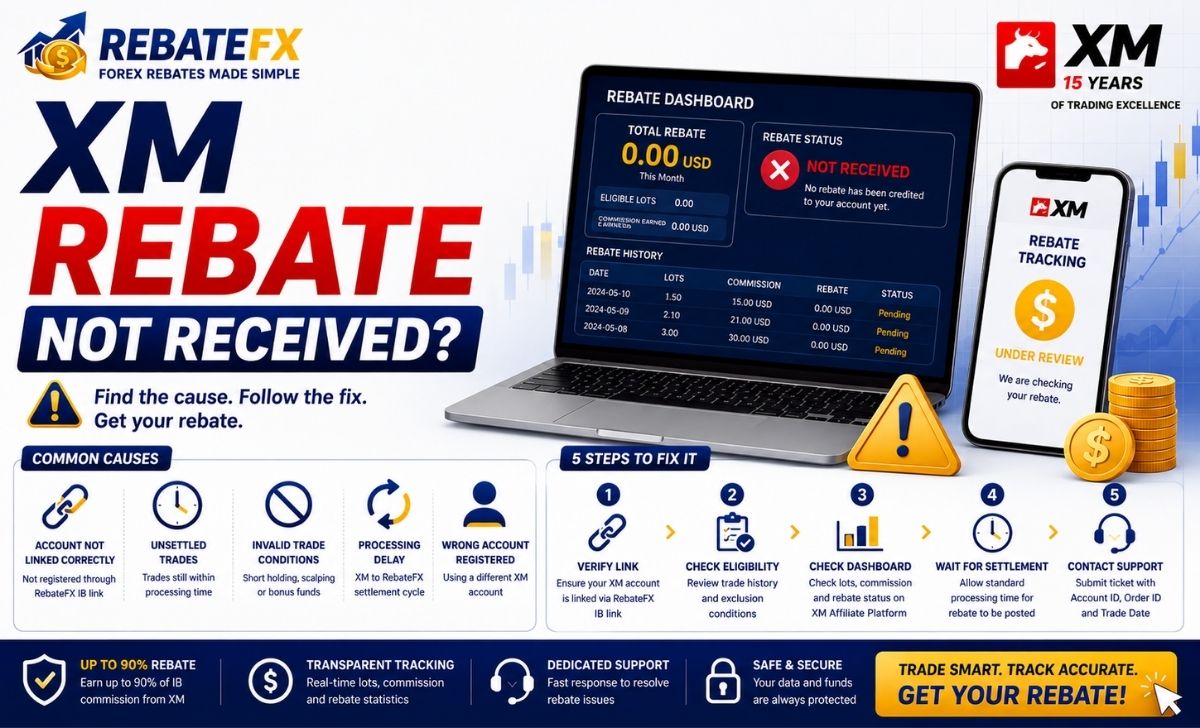 XM Rebate Not Received: Causes & Fix for Traders
