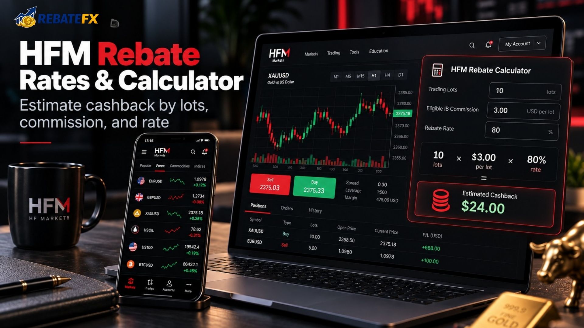 HFM Rebate Rates and Calculator: How Much Cashback Can You Get?