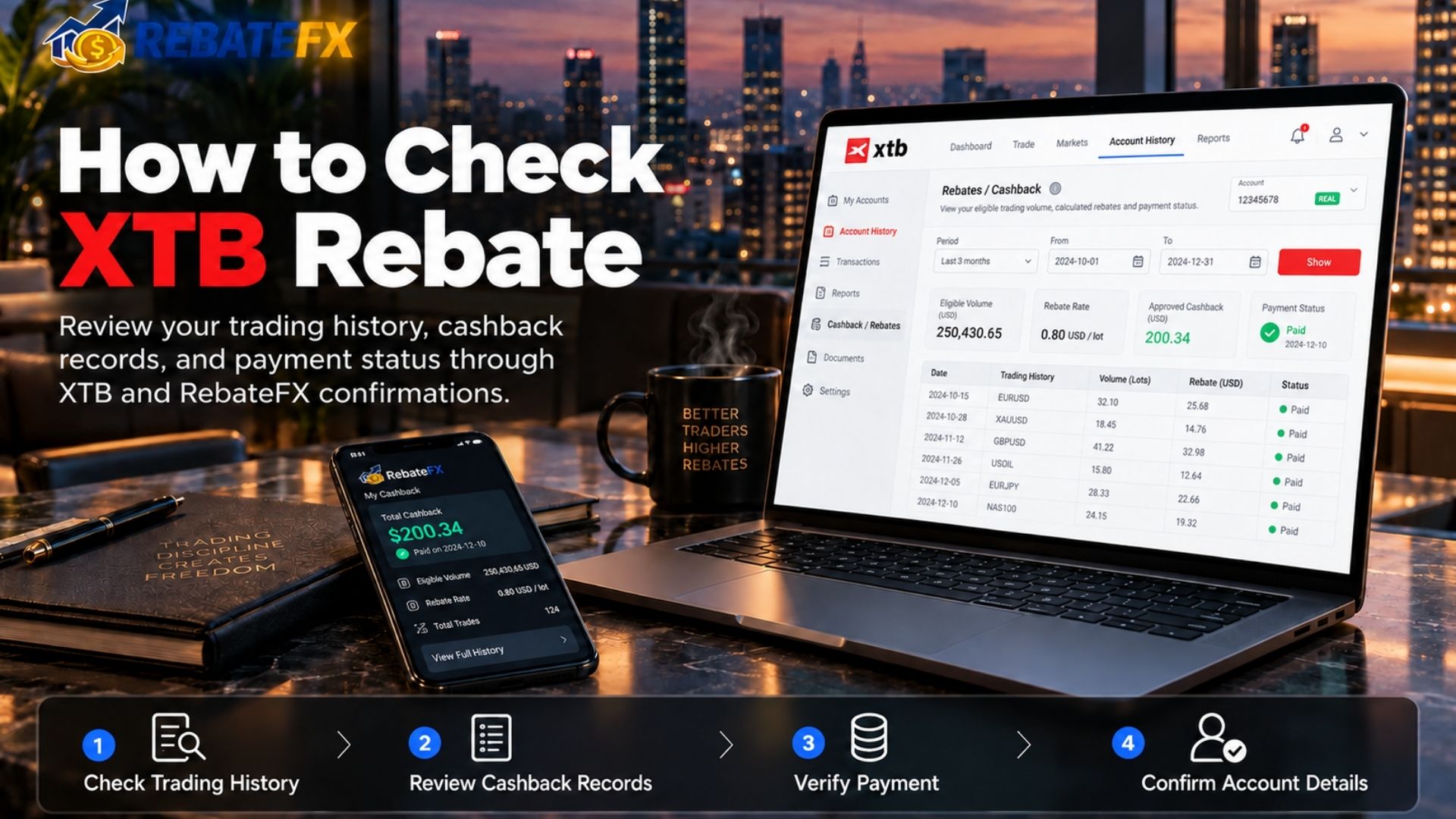How to Check XTB Rebate and Track Your Cashback